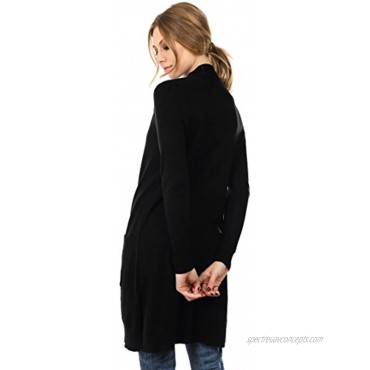 Cielo Women's Long Sleeve Sweater Duster Cardigan