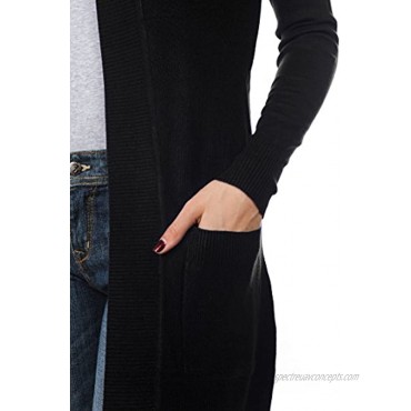 Cielo Women's Long Sleeve Sweater Duster Cardigan