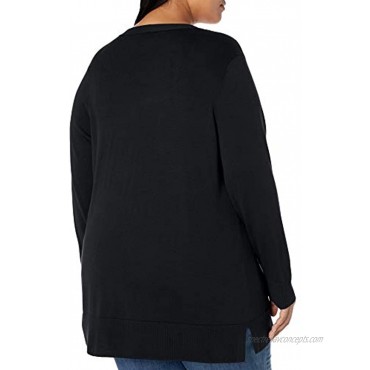 Essentials Women's Plus Size Lightweight Open-Front Cardigan Sweater