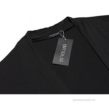IN'VOLAND Women's Plus Size Cardigan Long Sleeve Open Front Drape Cardigans Lightweight Long Duster（L-5XL）