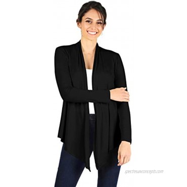 Simlu Open Front Cardigan Reg and Plus Size Lightweight Cardigans for Women Long Sleeves