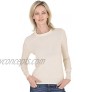 Cashmeren Crew Neck Pullover 100% Cashmere Long Sleeve Sweater for Women