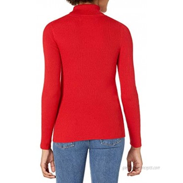 Essentials Women's Slim-fit Lightweight Long-Sleeve Turtleneck Sweater