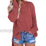 MEROKEETY Women's Long Sleeve Sherpa Fleece Knit Sweater Side Slit Pullover Outwears