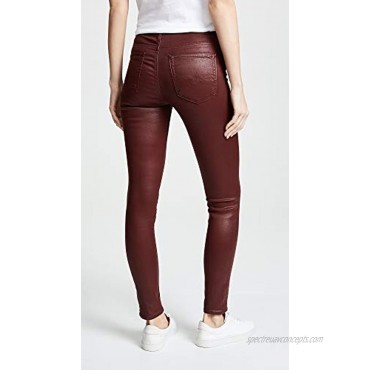 AG Adriano Goldschmied Women's Farrah Leatherette High-Rise Skinny Fit Ankle Pant