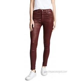 AG Adriano Goldschmied Women's Farrah Leatherette High-Rise Skinny Fit Ankle Pant