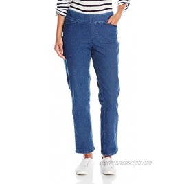 Chic Classic Collection Women's Easy-fit Elastic-Waist Pant