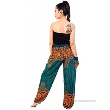 LOFBAZ Elephant Harem Pants for Women S-4XL Plus Yoga Hippie Boho PJ Clothing