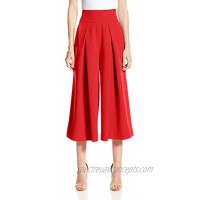 Milly Women's Italian Cady Culotte Pant with Front Pleating