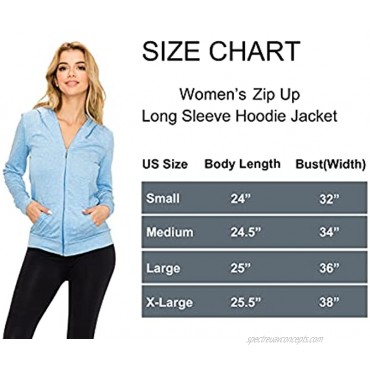 LALAPARKS Women's Full Zip Hoodie Slim Fit Lightweight Long Sleeve Hooded Zip Up Sweatshirt Athletic Workout Jacket Top