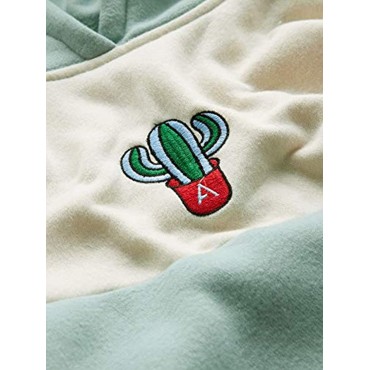 SweatyRocks Women‘s Long Sleeve Colorblock Pullover Fleece Hoodie Sweatshirt Top