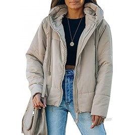 Acelitt Women Winter Warm Zip Up Quilted Short Down Jackets Coat with Pockets