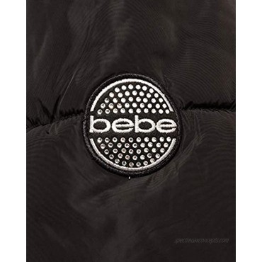 bebe Women's Midweight Bubble Ski Jacket with Sherpa Lined Hood