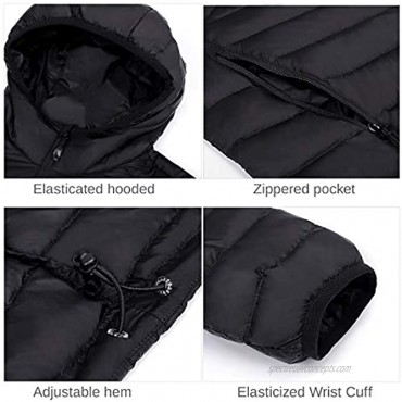 CAMEL CROWN Women’s Lightweight Hooded Down Jacket Packable Puffer Insulated Coats