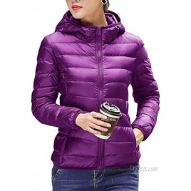 CHERRY CHICK Women's Light Weight Down Jacket with Hood