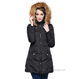 Orolay Women's Down Jacket with Faux Fur Trim Hood