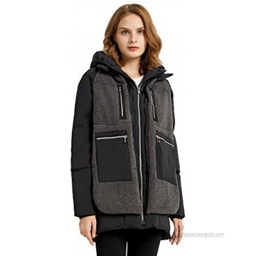 Orolay Women’s Fleece Down Coat Thickened Winter Puffer Down Jacket