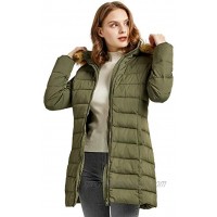 Orolay Women's Thickened Winter Down Coat Packable Hooded Puffer Jacket