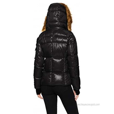 S13 Women's Kylie Down Puffer Jacket with Faux Fur Trimmed Hood