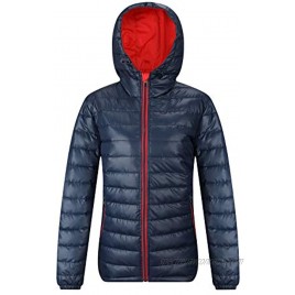 SUNDAY ROSE Women's Hooded Puffer Jacket Water-Resistant Insulated Quilted Coat