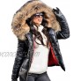 Tiptupu Women's Winter Thicken Coat Lightweight Short Down Jacket Quilted Parka with Fur Hood