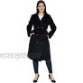 ACECOZY Women's Superior 100% Wool Trench Coat Classy Long Wool Coat with Belt