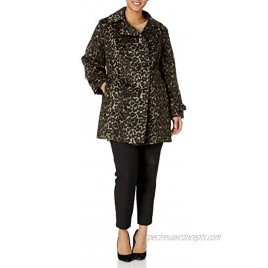 Anne Klein Women's Classic Double Breasted Coat Plus Size