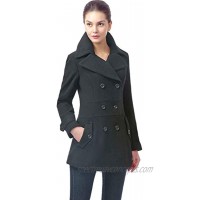 BGSD Women's Joann Wool Blend Pea Coat Regular Plus Size & Short
