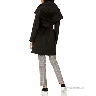 Cole Haan Women's Belted Asymmetrical Wool Coat