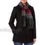 LONDON FOG Women's Plus-Size Double Breasted Peacoat with Scarf