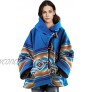 Womens Beth Dutton Hooded Blue Coat Kelly Reilly Polyester Fleece Blend Winter Jacket Native Hot Ladies Poncho