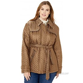 Big Chill Women's Belted Jacket with Detailed Quilting