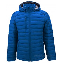 Down Alternative Jacket for Women Quilted Lightweight Packable Padding Coat with Detachable Hood