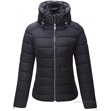 Giolshon Puffer Coat Quilted Lightweight Padding Bubble Jacket for Women