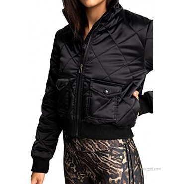 Good American Women's Quilted Puffer Black