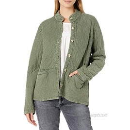 Lucky Brand womens Long Sleeve Button Up Quilted Jacket