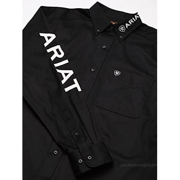 Ariat Men's Big and Tall Team Logo Long Sleeve Twill Shirt