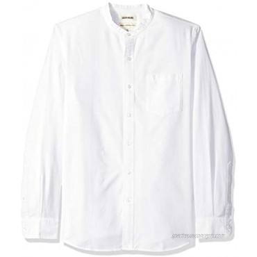 Brand Goodthreads Men's Standard-Fit Long-Sleeve Band-Collar Oxford Shirt