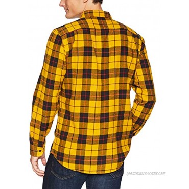 Essentials Men's Slim-Fit Long-Sleeve Flannel Shirt