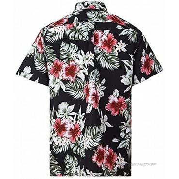Hawaiian Shirts for Men Regular Fit Short Sleeve Mens Hawaiian Shirts with Large Variety of Colors and Designs Available