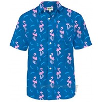 Men's Bright Hawaiian Shirt for Spring Break and Summer Funny Aloha Shirt for Guys