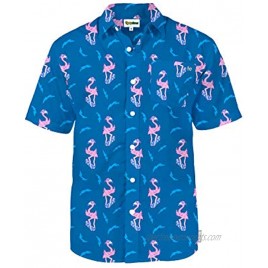 Men's Bright Hawaiian Shirt for Spring Break and Summer Funny Aloha Shirt for Guys