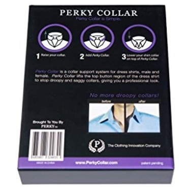 Perky Collar Shirt Collar Support System Works Great With Collar Stays For Men And Women Dress Shirts