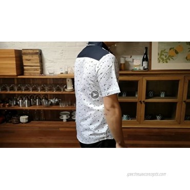 SSLR Mens Casual Shirts Printed Cotton Short Sleeve Button Up Shirts for Men