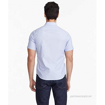 UNTUCKit Hillstowe Wrinkle Free Untucked Shirt for Men Short Sleeve