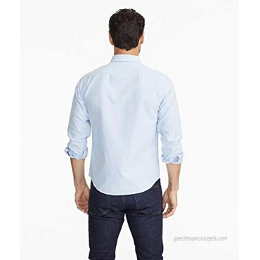 UNTUCKit Rioja Untucked Shirt for Men Long Sleeve Light Blue Oxford