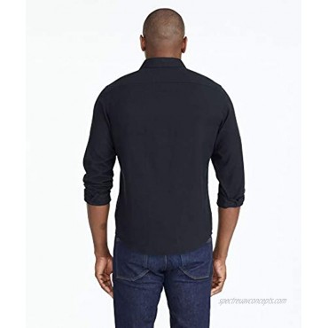 UNTUCKit Sherwood Black Untucked Shirt for Men Long