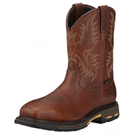 ARIAT Workhog Wide Square Toe CSA Composite Toe Work Boot Men’s Leather Western Work Boots