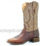 Corral Boot Mens Cowhide 12 Tan Distressed Top Square Toe Boot 11.5 EE Brown
