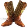 Twisted X Men’s 12″ WS Toe Hooey Boot Western Pull-on Boots Peanut & Neon Green numeric_8_point_5